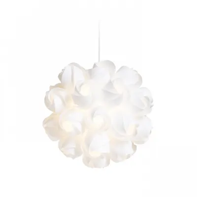 COCO Corp de iluminat suspendat alb PVC 230V E27 28W
