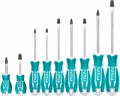 Set de șurubelnițe TOTAL - SL, PH, CrV, 9 piese