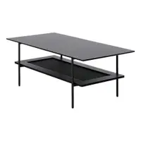 Măsuță de cafea neagră 55x110 cm Pensacola – Unique Furniture