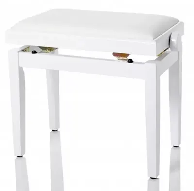 Scaun pentru pian Bespeco - SG101WLVB, alb
