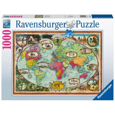 Puzzle Harta Lumii, 1000 Piese