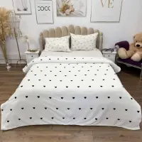 Patura Super Soft Cocolino, 200x230 cm – Rasfat absolut in zilele reci, Alb, inimioare