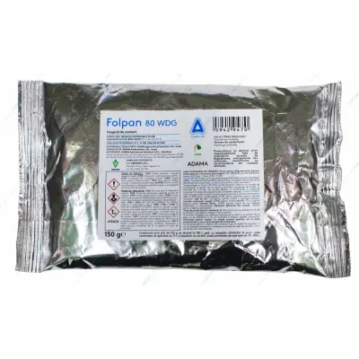 Folpan 80WDG 150 gr fungicid contact Adama (vita de vie, mar, prun, ceapa, cartofi, hamei, tomate rasad) - Default Title