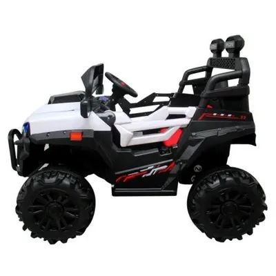 Masinuta electrica pentru copii R-sport Buggy X8N alb 70W cu telecomanda, slow start, muzica, lumini si Mp3