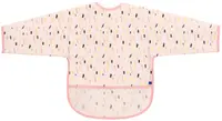 Bavetă impermeabila cu mâneci și buzunar KikkaBoo - Arty, Pink Pattern