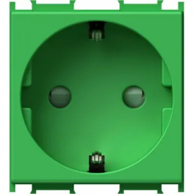 Modul Priza SCHUKO+KS 2P+E 16A 250V~ 2M, TEM Modul TEM-VM10GR-P