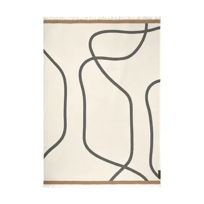 Pătură crem 130x175 cm Shadow – Mette Ditmer Denmark