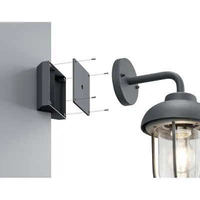 Corp de iluminat pentru exterior (înălțime 1 cm) Eckbefestigung – Trio