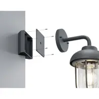 Corp de iluminat pentru exterior (înălțime 1 cm) Eckbefestigung – Trio