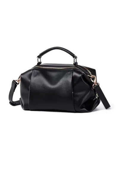 Geanta bowler de piele Celine - Negru