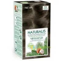 Vopsea de Par Vegana, fara Amoniac Blond Cenusiu Intens 7.11 Naturalis Neva 150ml