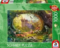Puzzle Schmidt din 1000 piese - Castel de basm într-o pădure magică