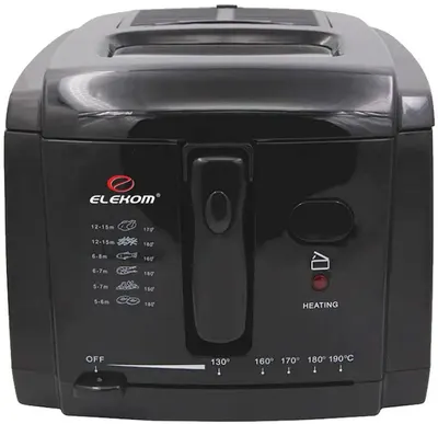Friteuză Elekom - EK-111, 1500W, 2 l, neagră