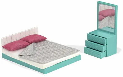 Set mobilier pentru papusi Lori Dolls - Dormitor