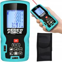 Telemetru cu laser 50 m, Renew Force, Ecran LCD, precizie + - 1.5mm, protectie IP54(ploaie si praf), clasa laser II, calcul suprafata, calcularea