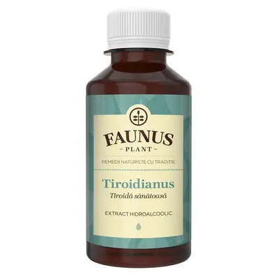Tinctura pentru hormoni tiroidieni Tiroidianus, 200ml, Faunus Plant