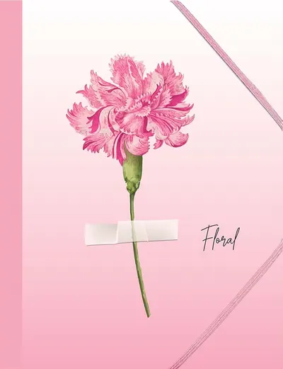 Mapă cu elastic Spree Floral - A4, sortiment