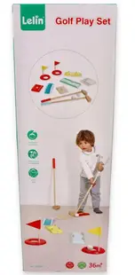Joc de lemn pentru copii Lelin - Golf