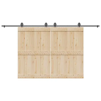 Gossi set feronerie pentru usi glisante, negru, 400 cm, otel