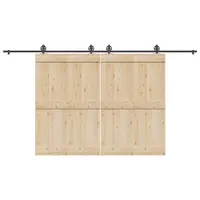 Gossi set feronerie pentru usi glisante, negru, 400 cm, otel