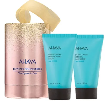 Ahava Set Beyond Boundaries - Cremă de mâini și Loţiune, 2 х 40 ml