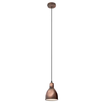 Lampa suspendata PRIDDY 1 copper-coloured antique 220-240V,50/60Hz IP20