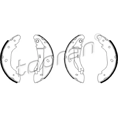 Set saboti frana TOPRAN 301 776