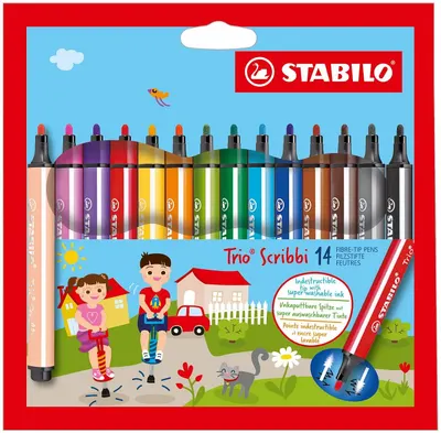 Carioci Stabilo Trio Scribbi - 14 culori