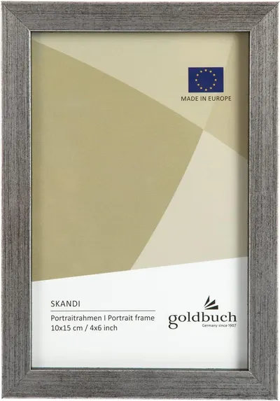Ramă din lemn pentru foto Goldbuch - Argintie, 10 x 15 cm