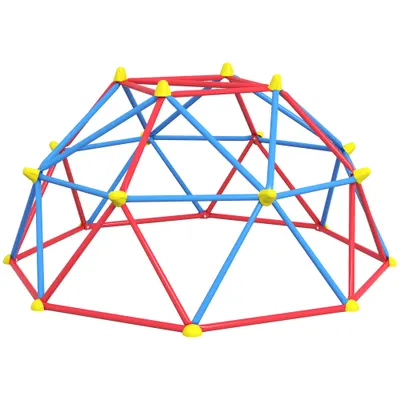 Outsunny Cadru de catarat, Jungle Gym, Turn geometric de catarat in aer liber cu rama din otel rezistenta la rugina | Aosom Romania