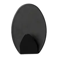 Cârlige negru-mat 4 buc. autoadezive din metal Fixeo – douceur d'intérieur