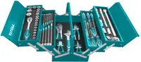 Cutie metalică pentru scule TOTAL - Industrial, 59 piese