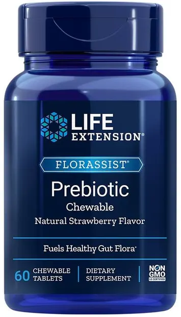 Florassist Prebiotic, 60 comprimate masticabile vege, Life Extension