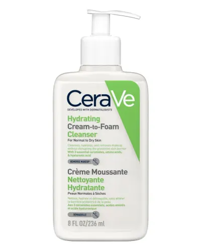 Crema de curatare spumanta si hidratanta, CeraVe | 236 ml