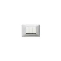 Placa ornament 3 module Vimar(Plana) brushed aluminium