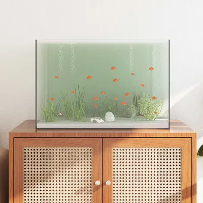 vidaXL Acvariu cu depozitare Transparent 60 x 35 x 40 cm Sticlă