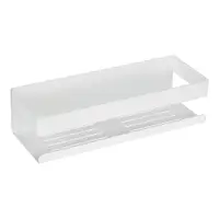 Raft pentru baie alb mat autoadeziv cu Turbo-Loc din oțel inoxidabil Genova – Wenko