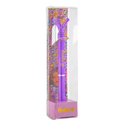 Pix cu diamant, Besties, 14 cm, culoarea mov