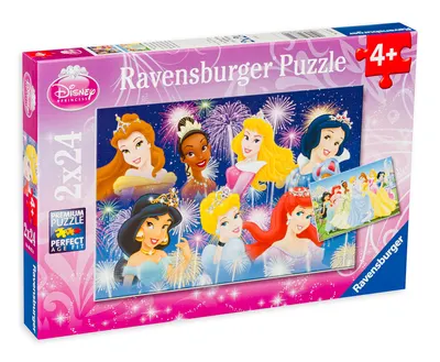 Puzzle Ravensburger din 2 x 24 de piese - Printese Disney