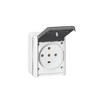 priza Plexo IP55 - 32 A - 3P+N+E 230 V~ - surface mounting - gri