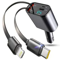 Incarcator auto 60 W Super Fast Charge Timebox, Negru - Default Title