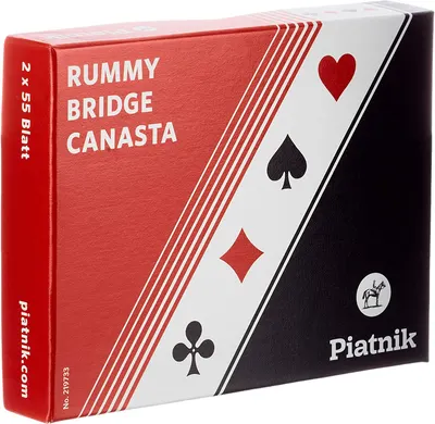 Cărți de joc Piatnik - Rummy Bridge Canasta - 2 pachete