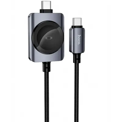 Cablu Incarcare USB-C - USB-C HOCO CW66 2in1, 100W, 1.2m, Negru