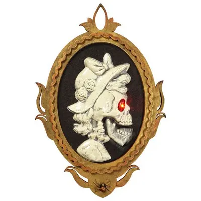 Decor schelet dama in rama animat