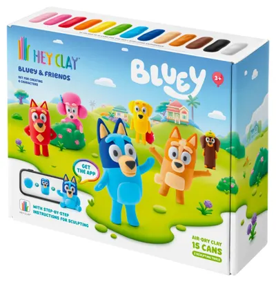 Set pentru modelaj cu lut Hey Clay - Bluey & Friends