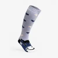 Șosete călduroase echitație Mărimea 38 - 42 SWEET & WARM Mov și albastru