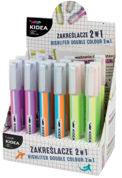 Marker de text Kidea - 2 în 1, sortiment
