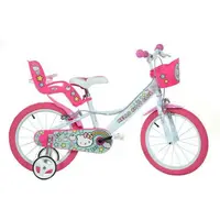 Bicicleta copii 4-6 ani, 16 inch, Hello Kitty, Dino Bikes DB164RHK2