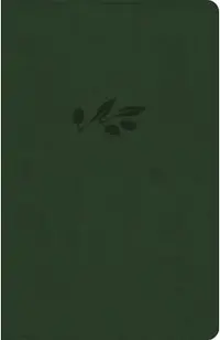 CSB Thinline Bible, Olive Leathertouch
