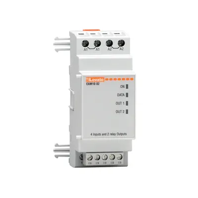 Expansion Module Exm Series For Modular Products, 4 Opto-Isolated Digital Inputs and 2 Relay Outputs Rated 5a 250vac